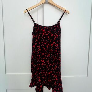 Lovers + Friends Black and Red Mini Dress